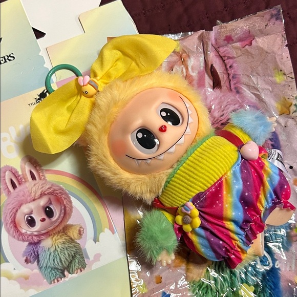 Rainbow Monster Plush Toy! With outfit! - Picture 3 of 4